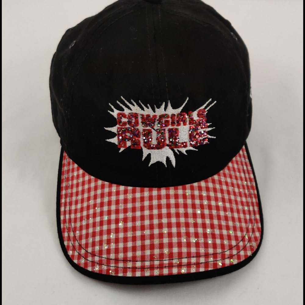 Cowgirls Rule Glittery Adjustable Cap